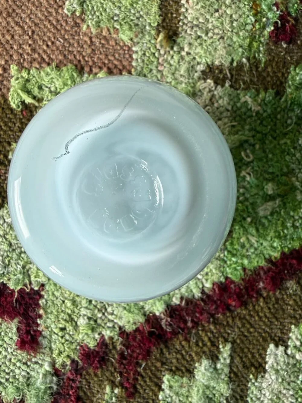 Glassybaby Candle Holder in Light Blue/Aqua